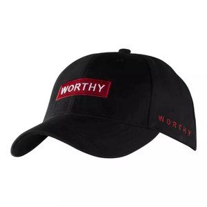 WORTHY BOX DAD HAT - BLACK/RED